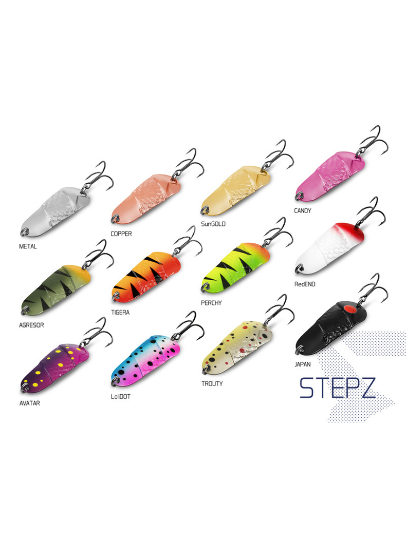 Блесна колеблющаяся DELPHIN STEPZ StripSCALE Hook №2 / 7cm / 10g - TROUTY, изображение 2