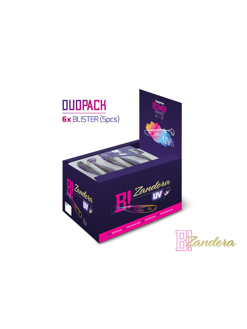 Виброхвост плавающий DELPHIN ZANDERA UVs / 15cm / HAWAI - 5шт., изображение 3