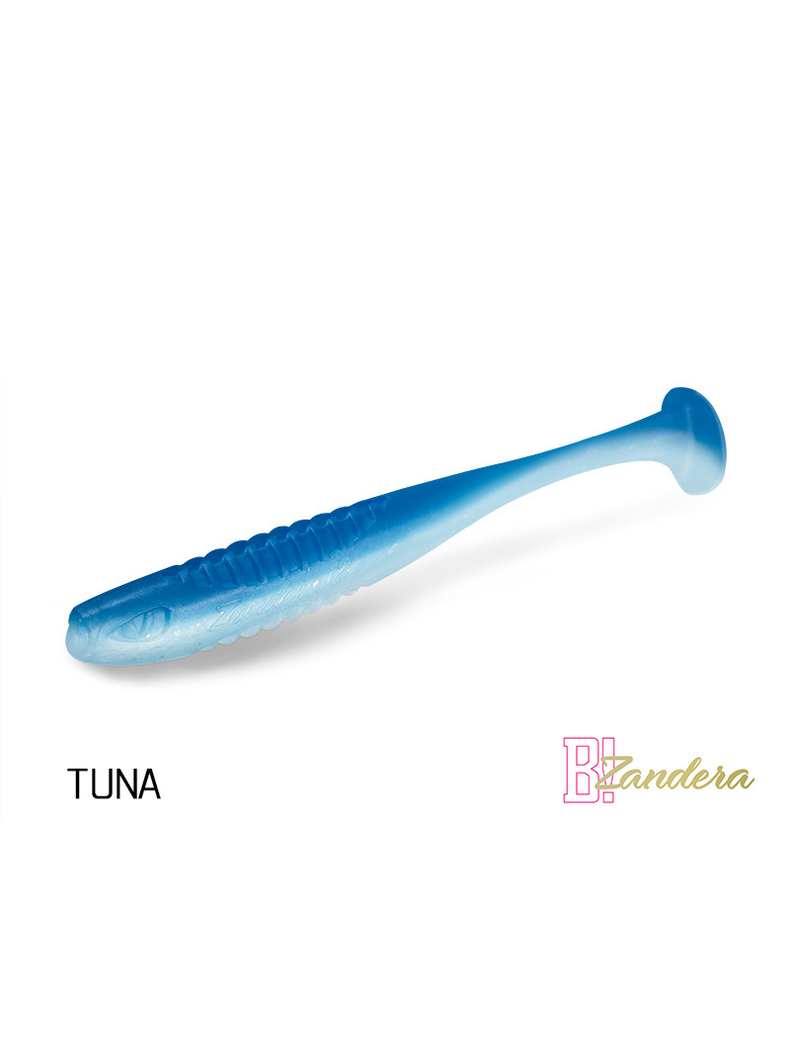 Виброхвост плавающий DELPHIN ZANDERA FlexiFLOAT UVs / 12cm / TUNA - 5шт.