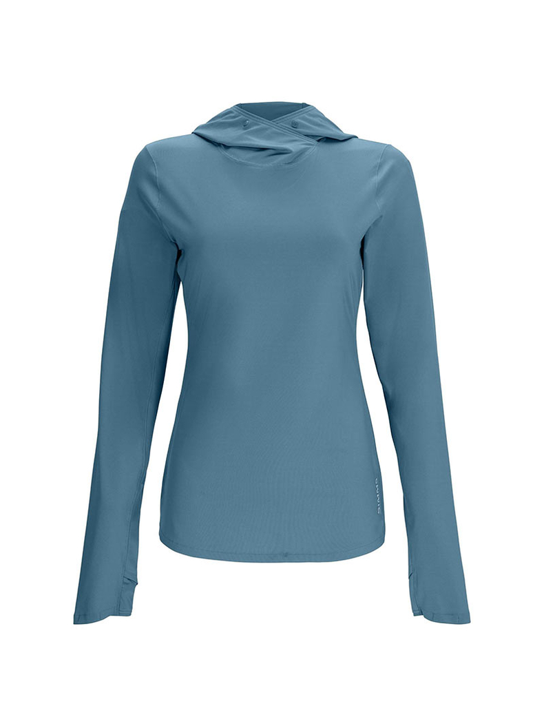 Термофутболка с капюшоном SIMMS Women's Bugstopper Solarflex Hoody Neptune Термофутболка с капюшоном SIMMS Women's Bugstopper Solarflex Hoody Neptune