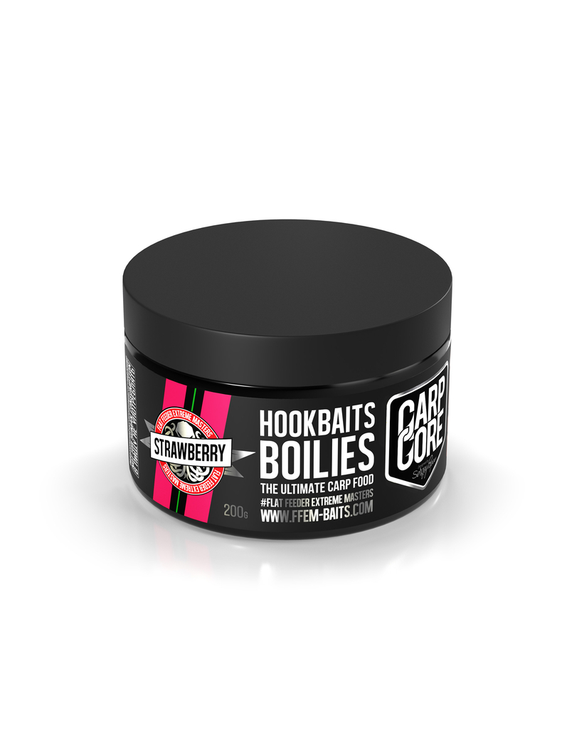 Насадочные бойлы FFEM Hookbaits Boilies Strawberry (Клубника), Диаметр: 23 мм