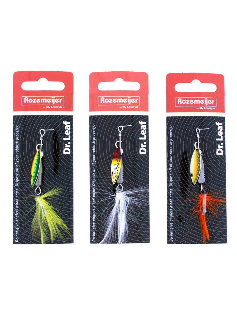 Блесна вращающаяся ROZEMEIJER DR. LEAF - №3.5 / 10g - Fire Tiger, изображение 2