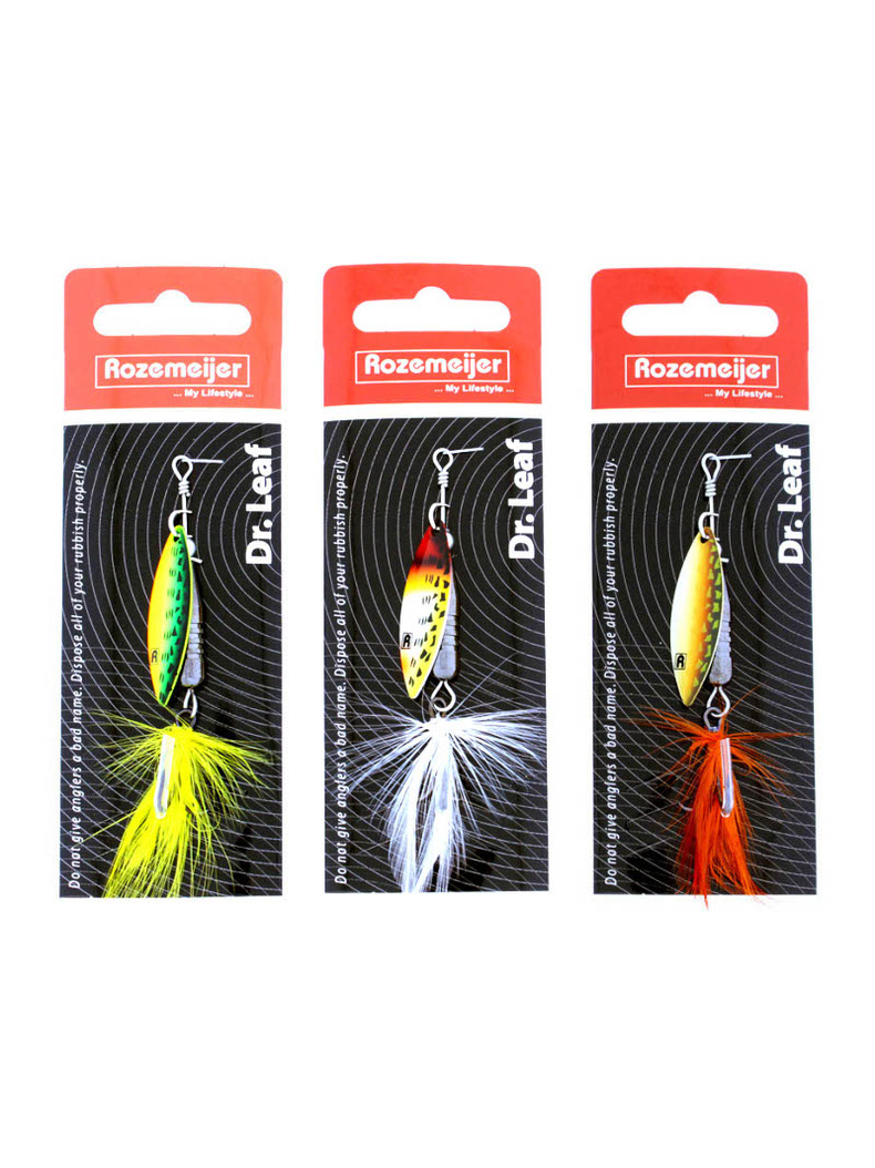 Блесна вращающаяся ROZEMEIJER DR. LEAF - №3 / 8g - Hot Pike, изображение 3
