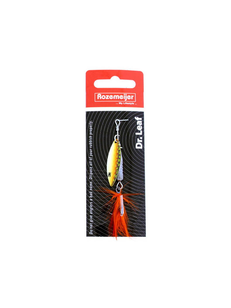 Блесна вращающаяся ROZEMEIJER DR. LEAF - №3.5 / 10g - Hot Pike