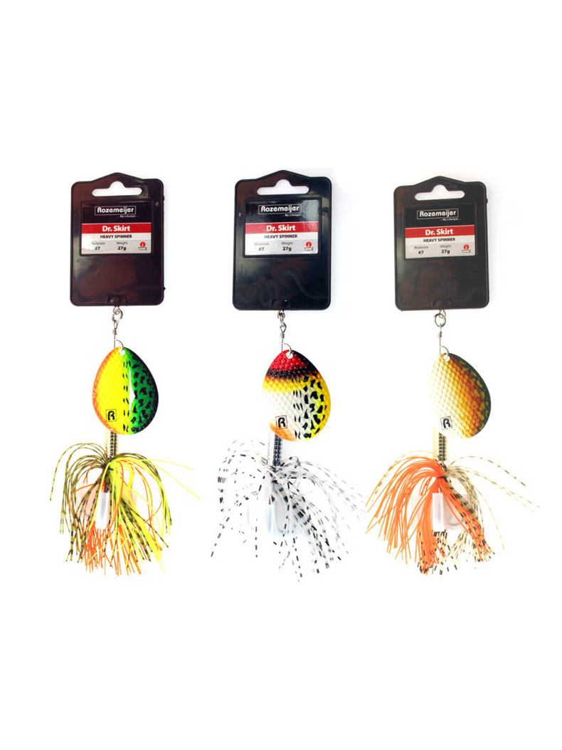 Блесна вращающаяся ROZEMEIJER DR. SKIRT - №7 / 27g - Hot Pike, изображение 2