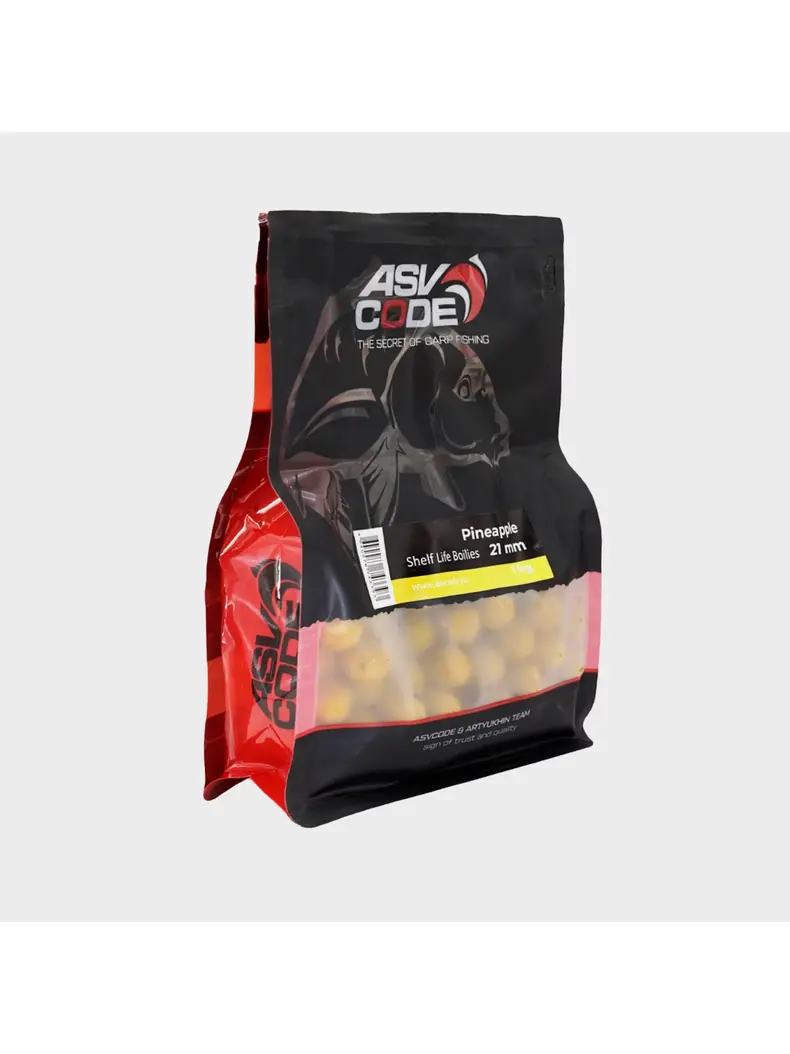 Бойлы вареные ASV CODE Pineapple (Ананас) 1кг, Диаметр: 21 мм, изображение 2