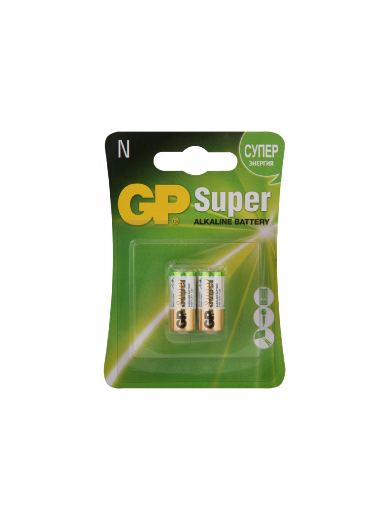 Батарейка GP Super LR1 N BL2 Alkaline 1.5V (2/20/160) Батарейка GP Super LR1 N BL2 Alkaline 1.5V (2/20/160)