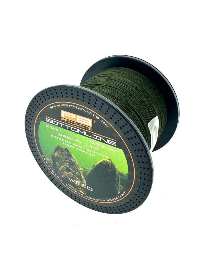 Леска плетеная PB PRODUCTS BOTTOM LINE / 500m - Weed / 0.23mm / 11,3kg
