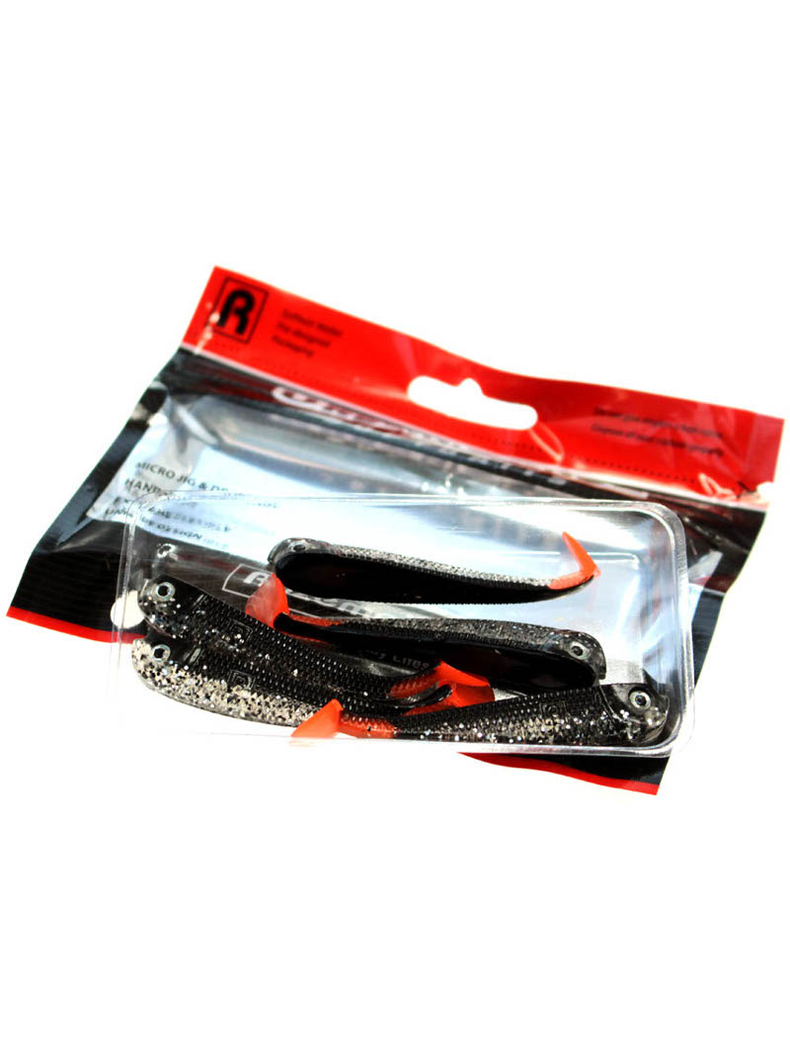 Виброхвост ROZEMEIJER Urban Sense Paddle Tail / 6cm - Salt & Pepper / 5шт., изображение 3