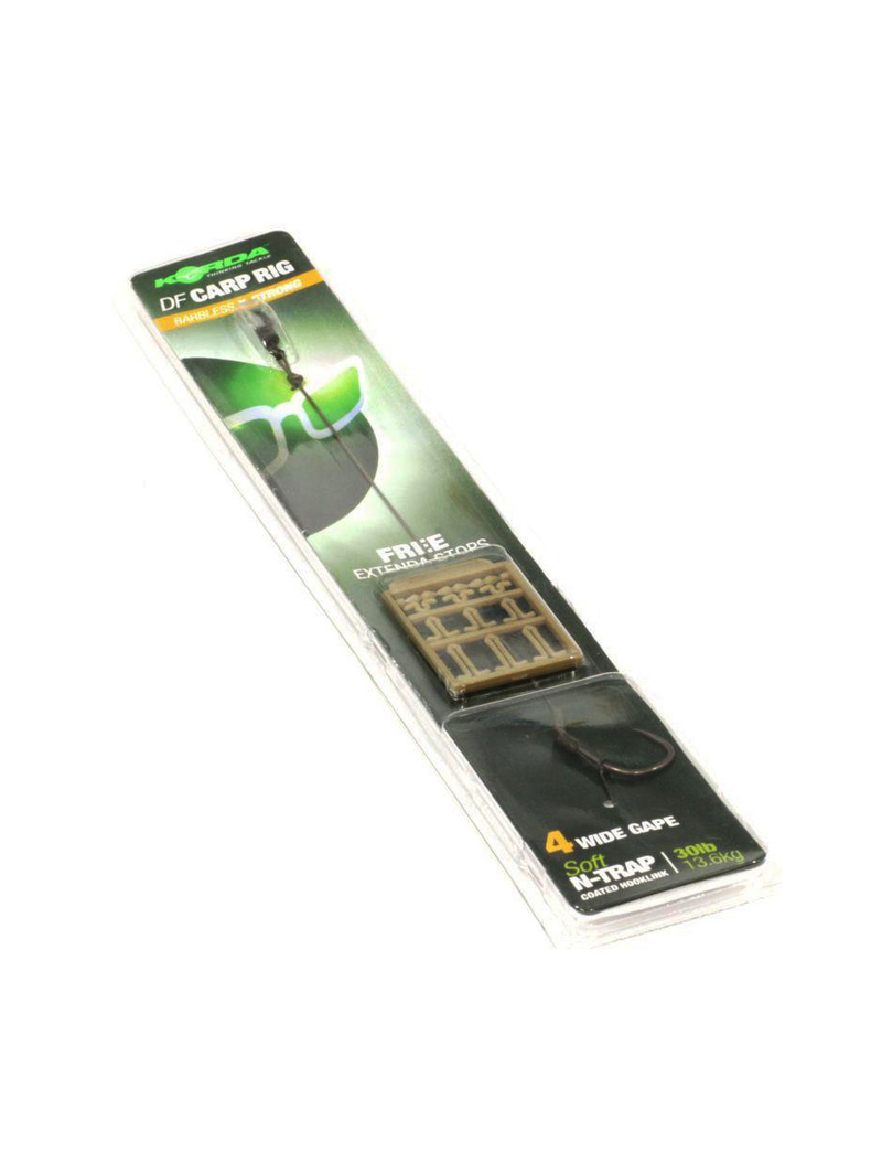Оснастка волосяная Korda N-Trap DF Rig Wide Gape, Тест: 20.00 lb, Размер крючка: № 4