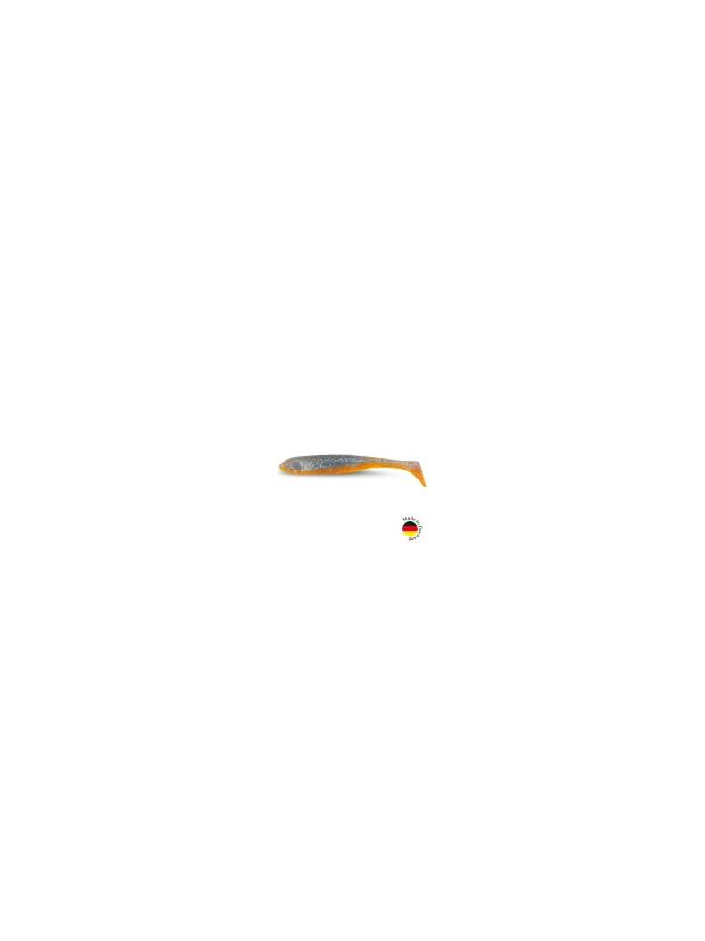 Виброхвост IRON CLAW Moby Softbaits SLIM JIM UV Non Toxic / 7cm / Blue Glitter Orange - 2шт.