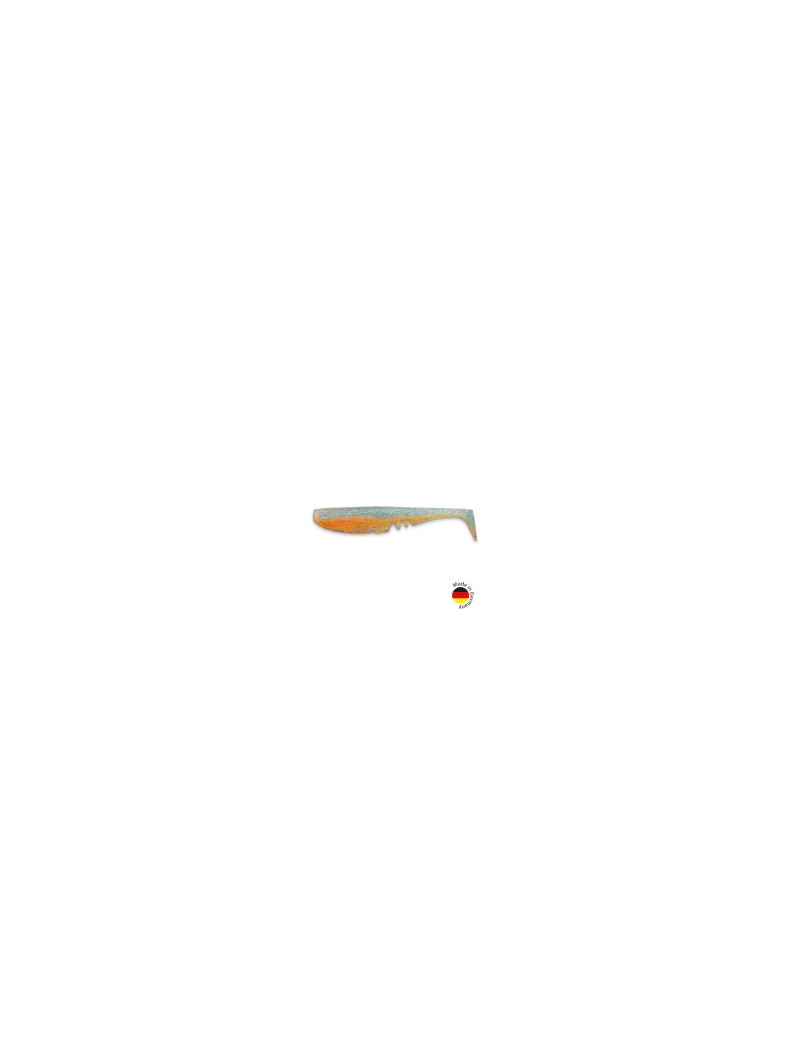 Виброхвост IRON CLAW Moby Softbaits RACKER SHAD UV Non Toxic / 12.5cm / Blue Glitter Orange