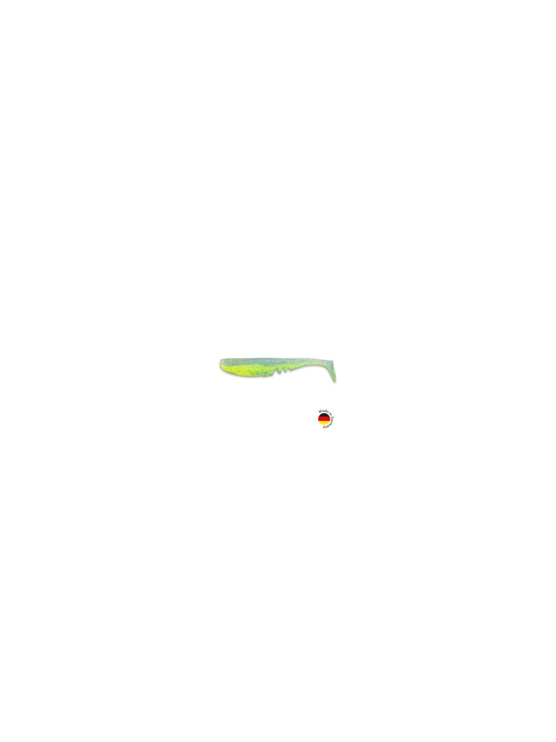 Виброхвост IRON CLAW Moby Softbaits RACKER SHAD UV Non Toxic / 7cm / Mahi Mahi - 2шт.
