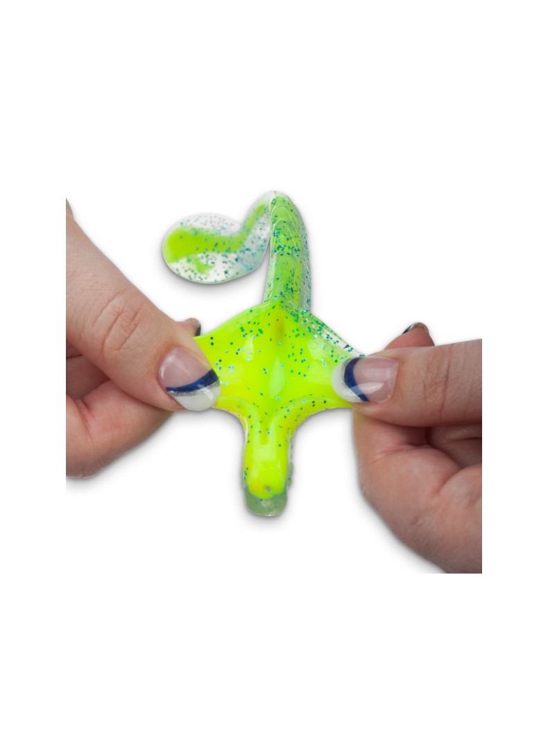 Виброхвост IRON CLAW Moby Softbaits RACKER SHAD UV Non Toxic / 12.5cm / Innercore Chartreuse, изображение 4