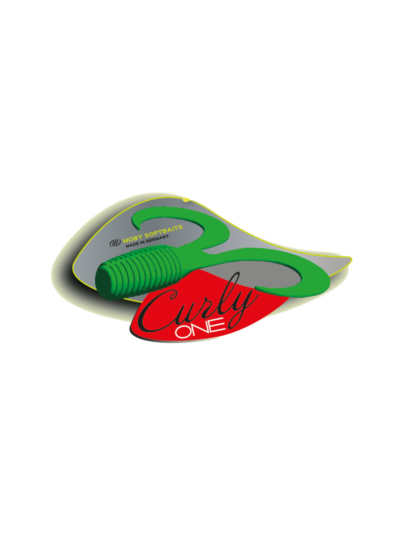 Твистер IRON CLAW Moby Softbaits CURLY ONE Non Toxic / 12cm / Motoroil Pearl, изображение 2