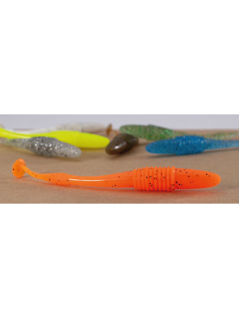 Виброхвост IRON CLAW Moby Softbaits EAZY-ADD SHAD UV Non Toxic / 12cm / Chartreuse Lemon, изображение 5