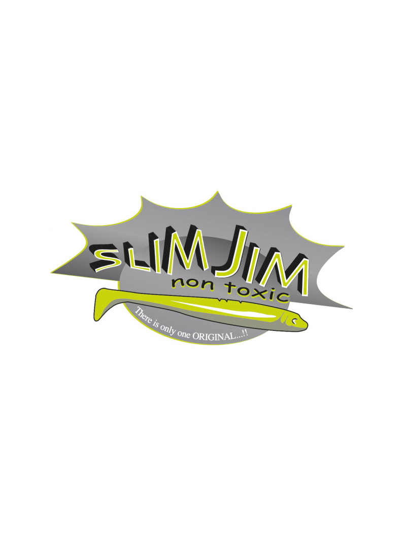 Виброхвост IRON CLAW Moby Softbaits SLIM JIM UV Non Toxic / 16cm / Blue Glitter Orange, изображение 2