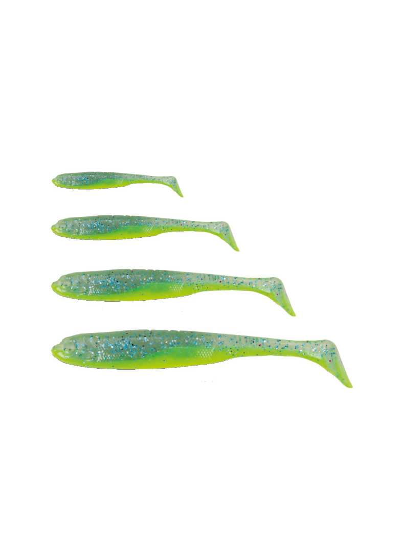 Виброхвост IRON CLAW Moby Softbaits SLIM JIM UV Non Toxic / 10cm / Dirty Carrot, изображение 4