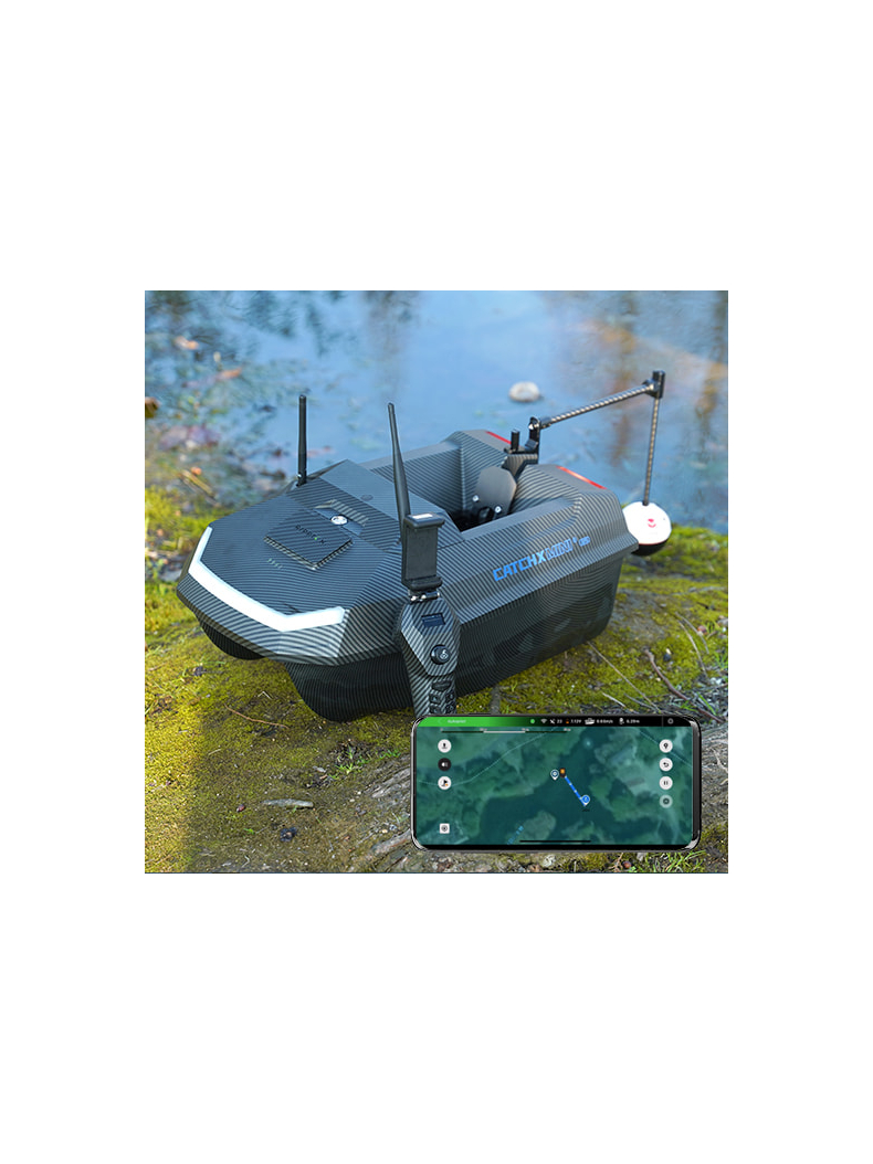 Прикормочный кораблик RIPPTON CatchX Mini GPS Bait Boat, изображение 2
