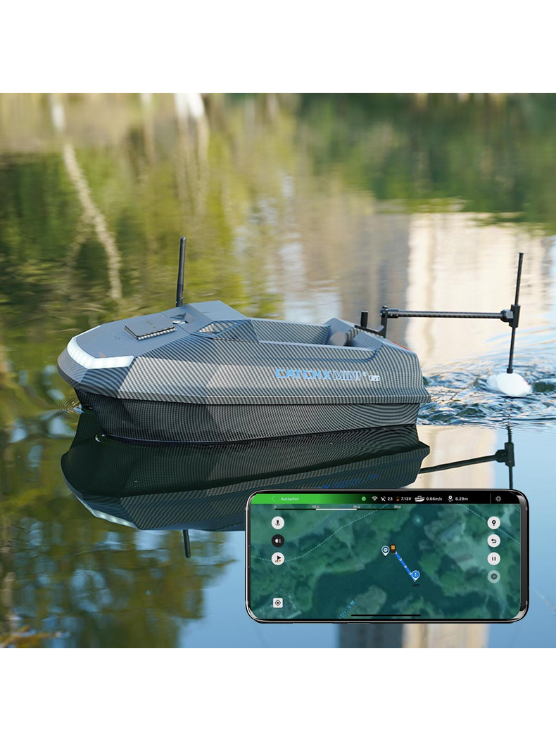 Прикормочный кораблик RIPPTON CatchX Mini GPS Bait Boat, изображение 3