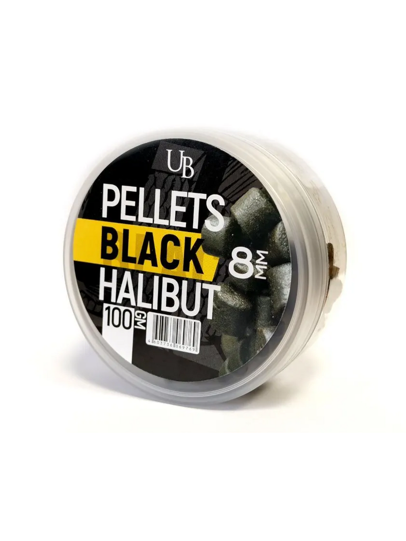 Пеллетс насадочный ULTRABAITS Pellets BLACK HALIBUT (Черный Палтус), Диаметр: 8 мм Пеллетс насадочный ULTRABAITS Pellets BLACK HALIBUT (Черный Палтус), Диаметр: 8 мм