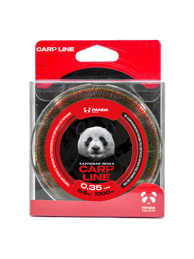 Леска карповая PANDA Tackle Carp Line 3D Camo, Диаметр лески: 0.35 мм, изображение 2