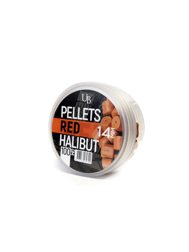 Пеллетс насадочный ULTRABAITS Pellets RED HALIBUT (Красный Палтус), Диаметр: 14 мм
