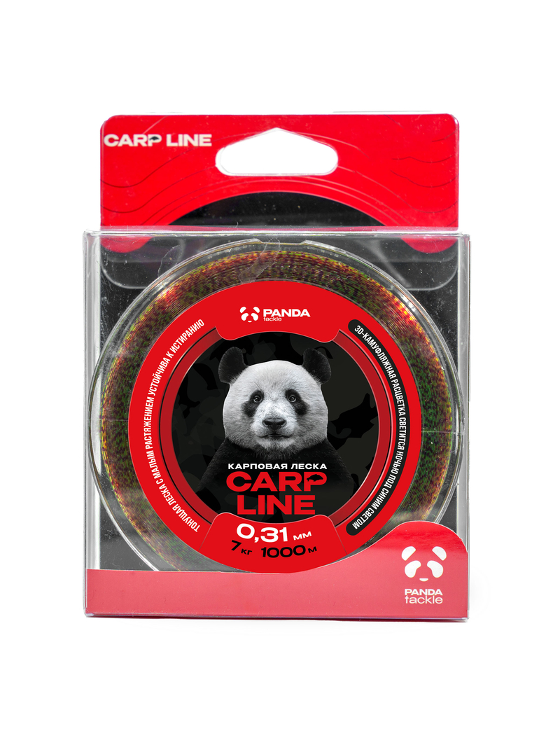 Леска карповая PANDA Tackle Carp Line 3D Camo, Диаметр лески: 0.31 мм, изображение 2