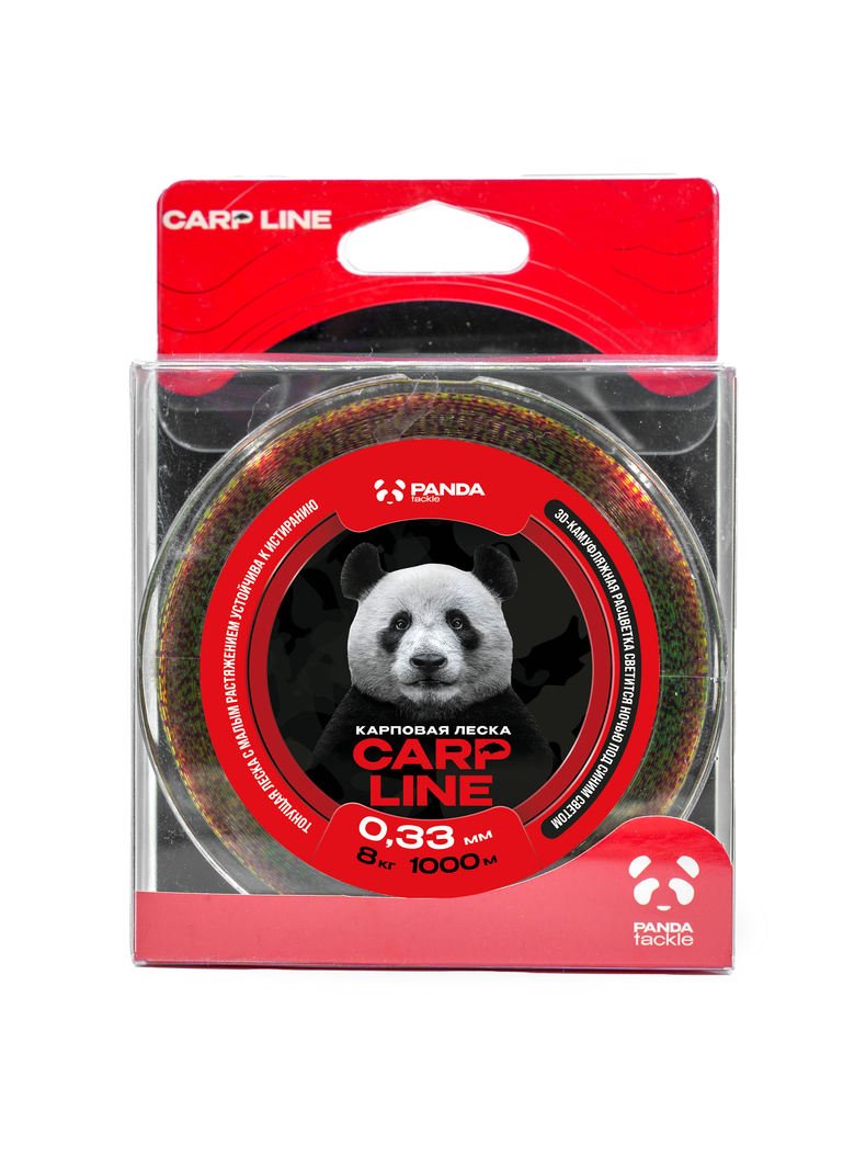 Леска карповая PANDA Tackle Carp Line 3D Camo, Диаметр лески: 0.33 мм, изображение 6