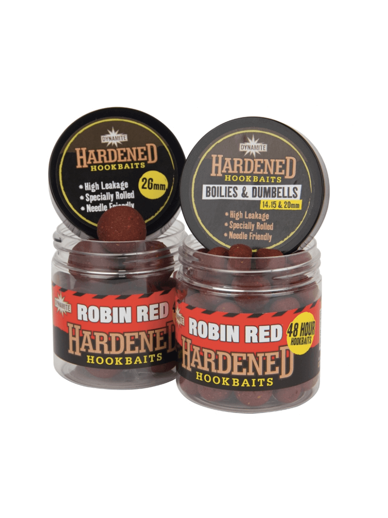 Насадочные тонущие бойлы Dynamite Baits Robin Red Hardened Hookbaits, Диаметр: 15 & 20 мм