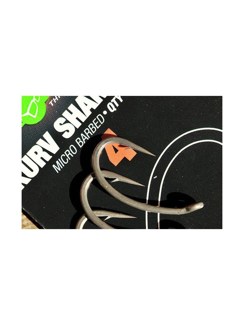 Крючки карповые Korda Kurv Shank XX, Размер крючка: №6 Крючки карповые Korda Kurv Shank XX, Размер крючка: №6