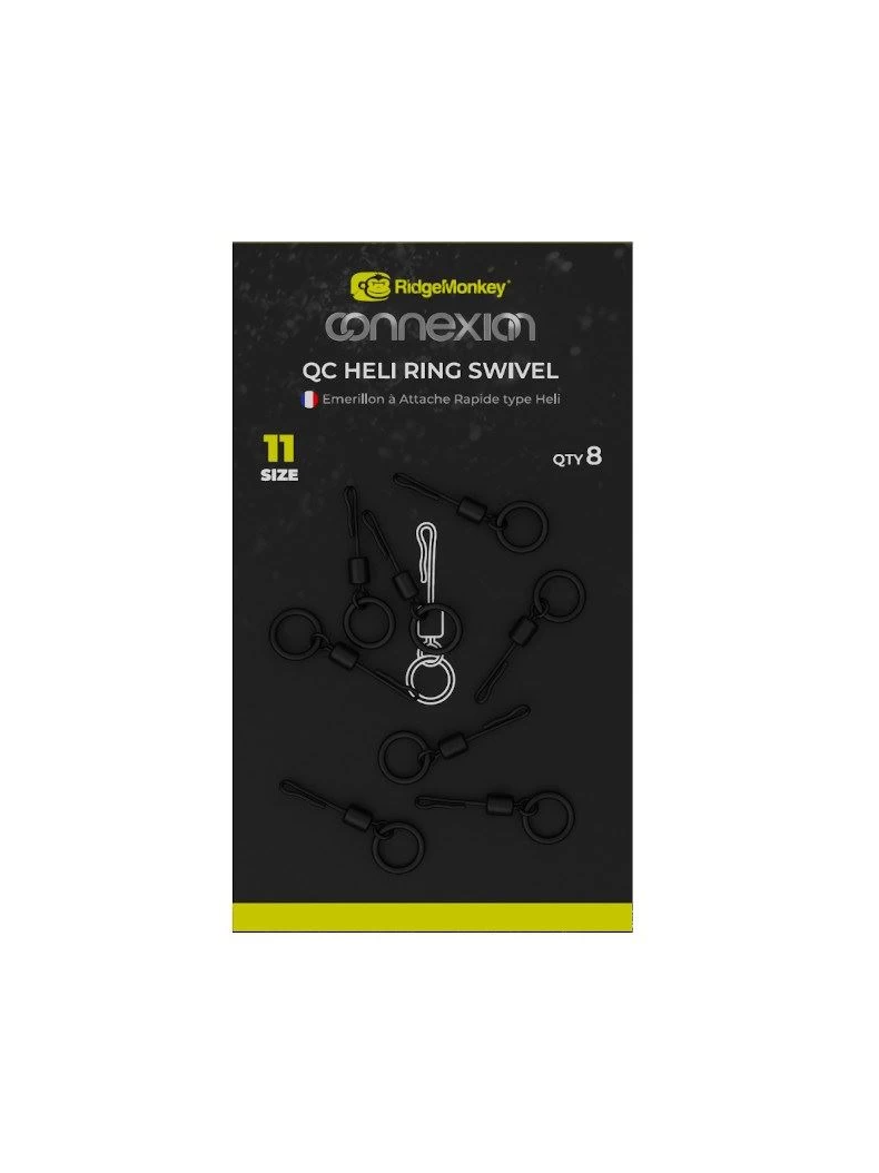 Вертлюг Ridge Monkey Connexion Quick Change Heli Ring Swivel, Размер вертлюжка: 11 Вертлюг Ridge Monkey Connexion Quick Change Heli Ring Swivel, Размер вертлюжка: 11