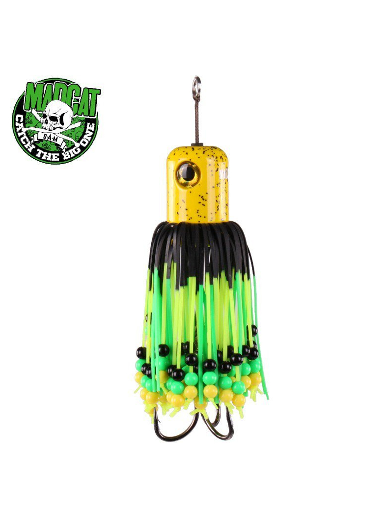 Блесна вертикальная MADCAT® CLONK TEASER THE ORIGINAL Treble Hook №3/0 - 150g - YELLOW