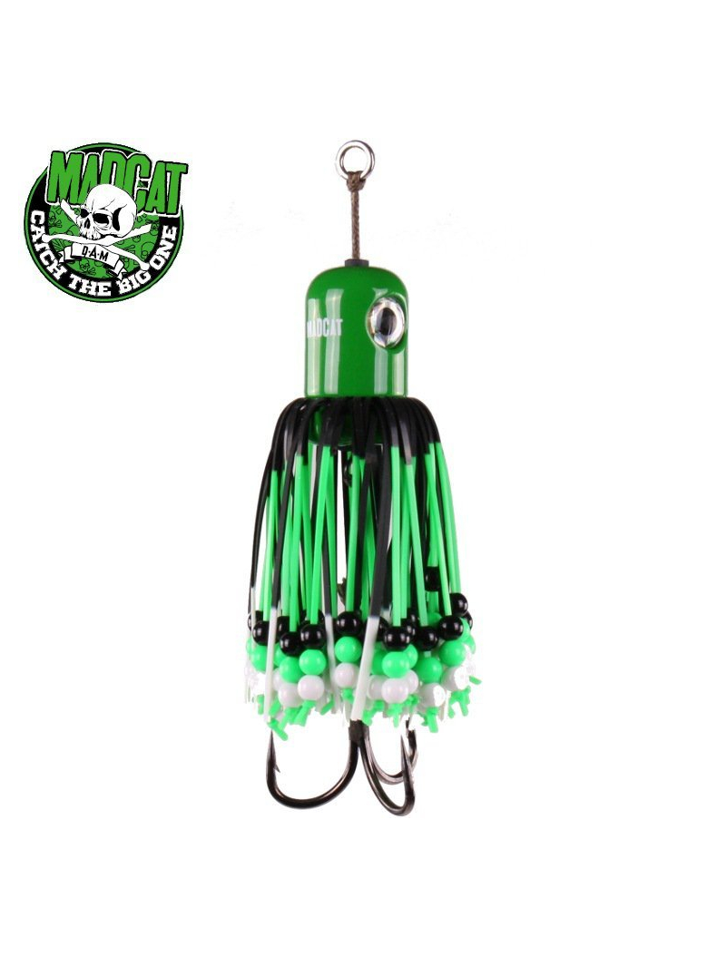 Блесна вертикальная MADCAT® CLONK TEASER THE ORIGINAL Treble Hook №2/0 - 100g - GREEN Блесна вертикальная MADCAT® CLONK TEASER THE ORIGINAL Treble Hook №2/0 - 100g - GREEN