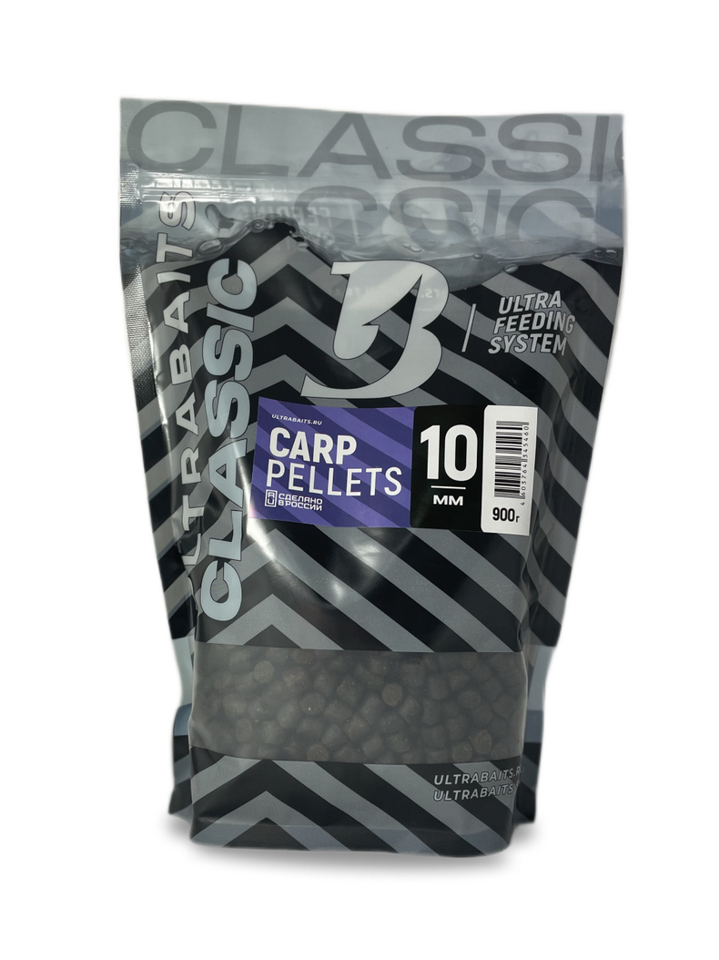 Пеллетс рыбный ULTRABAITS Classic (Классический) 900г, Диаметр: 10 мм