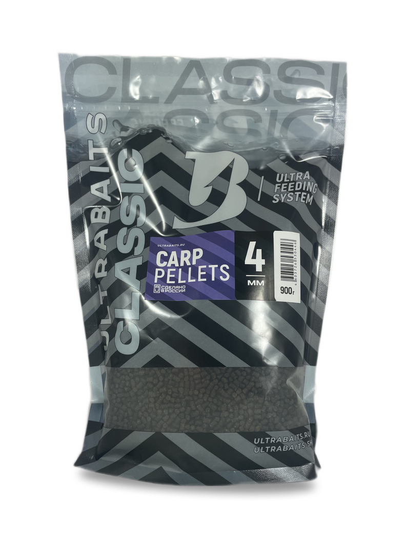 Пеллетс рыбный ULTRABAITS Classic (Классический) 900г, Диаметр: 4 мм Пеллетс рыбный ULTRABAITS Classic (Классический) 900г, Диаметр: 4 мм