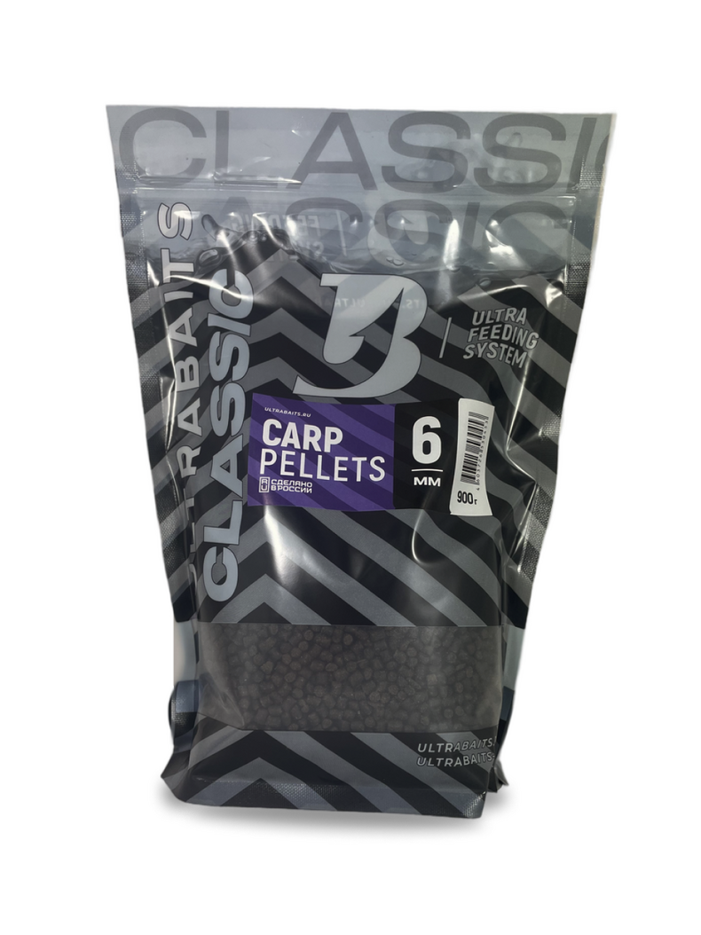 Пеллетс рыбный ULTRABAITS Classic (Классический) 900г, Диаметр: 6 мм