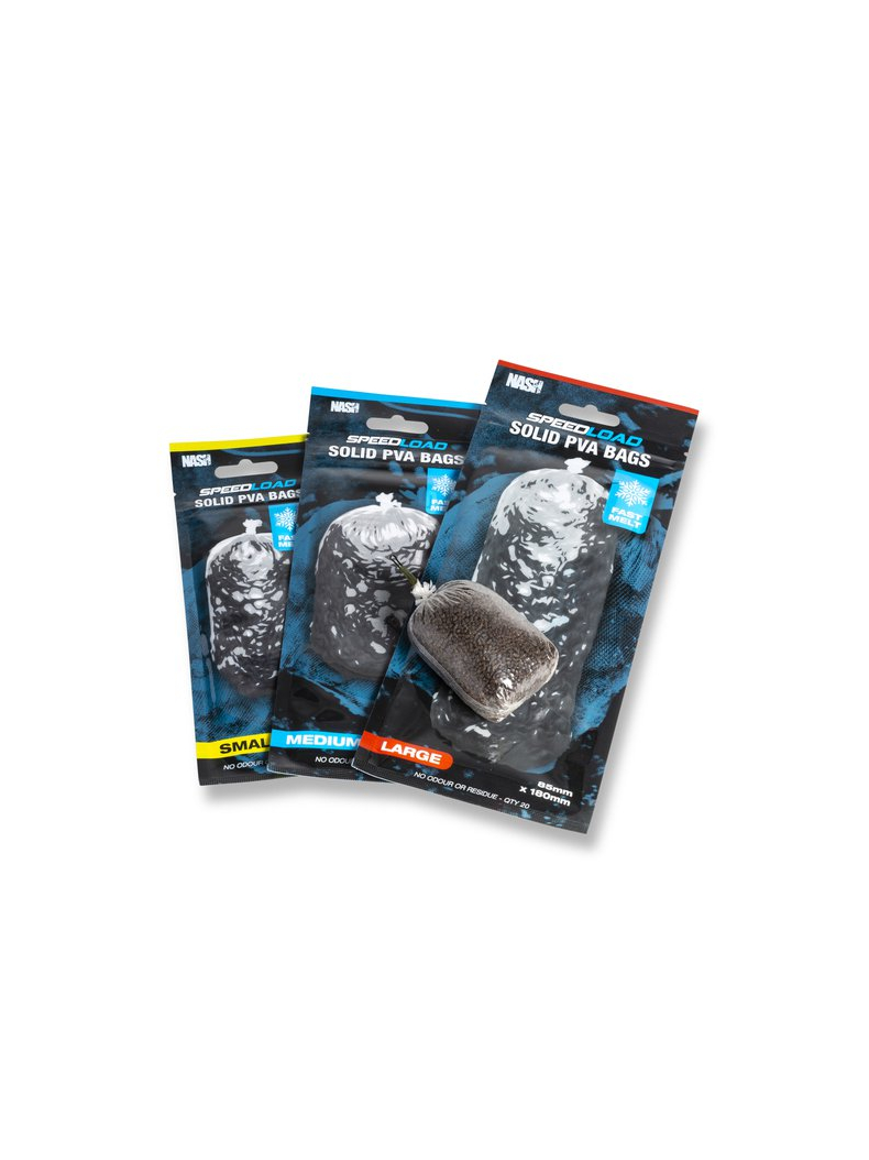 Мешки ПВА быстро растворимые NASH Speedload Solid PVA Bags Fast Melt, Размер: 70 мм х 155 мм, изображение 3