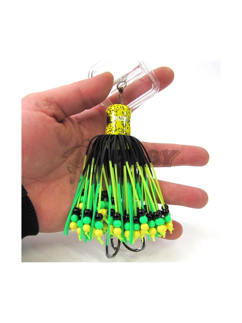 Блесна вертикальная MADCAT® CLONK TEASER THE ORIGINAL Treble Hook №3/0 - 200g - YELLOW, изображение 4