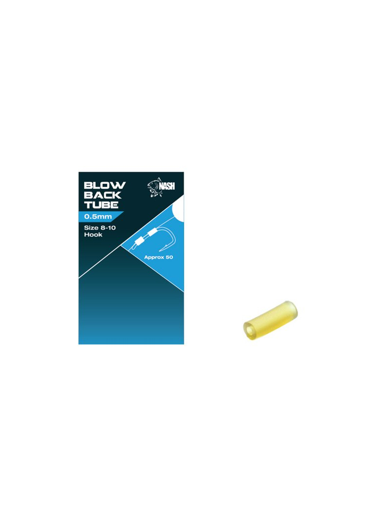 Силиконовые трубки Nash Blow Back Tube бесцветные, Диаметр: 0.5 мм