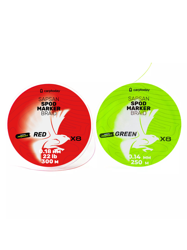 Плетёный шнур Carptoday Sapsan Spod & Marker Braid Red 0.18мм 300м, Диаметр: 0,18 мм, Цвет: Красный, изображение 12