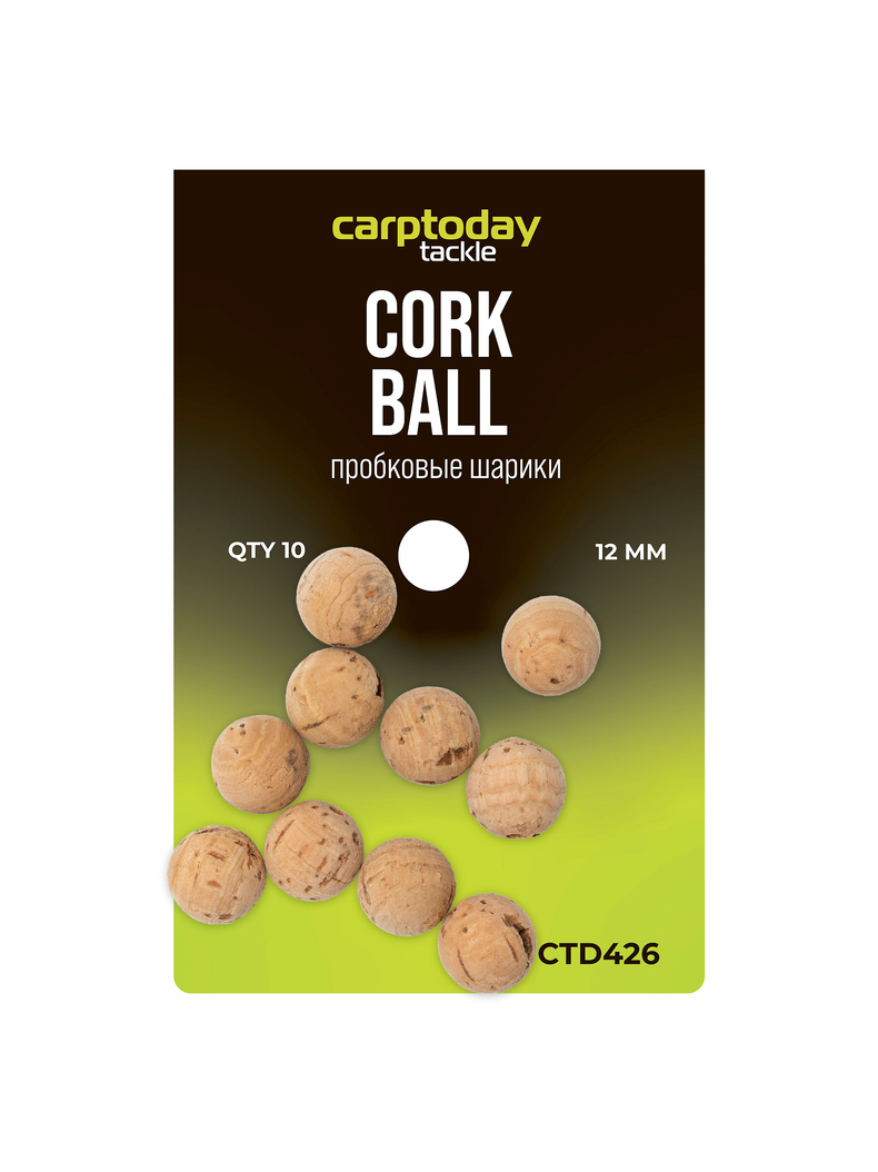 Пробковые шарики Carptoday Tackle Cork Balls, Диаметр: 12 мм