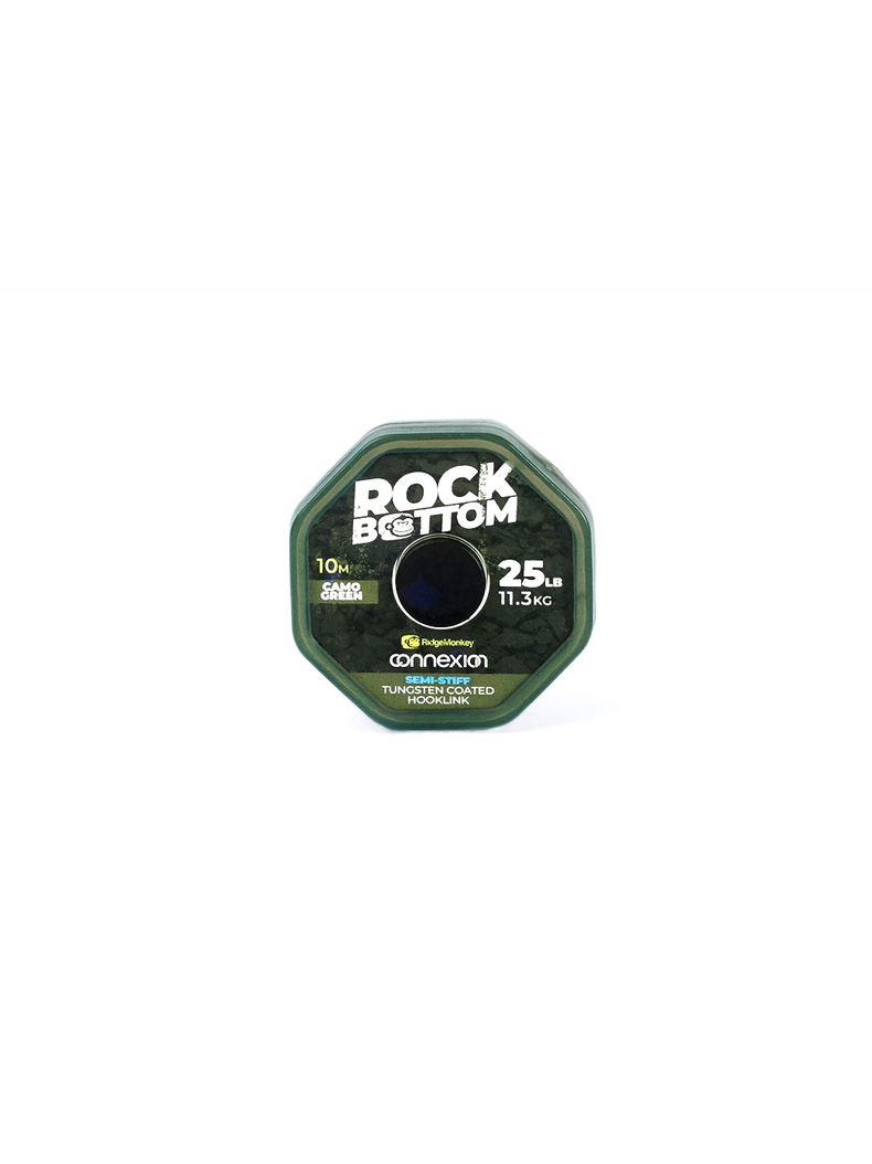 Поводковый материал Ridge Monkey Rock Bottom Tungsten Coated Semi-Stiff, Цвет: Camo Green, изображение 2 Поводковый материал Ridge Monkey Rock Bottom Tungsten Coated Semi-Stiff, Цвет: Camo Green, изображение 2