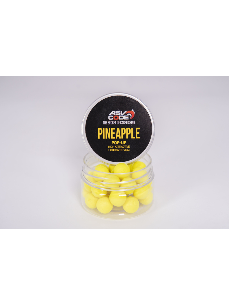 Плавающие бойлы ASV-CODE Pop-Up Pineapple (Ананас), Диаметр: 13 мм Плавающие бойлы ASV-CODE Pop-Up Pineapple (Ананас), Диаметр: 13 мм