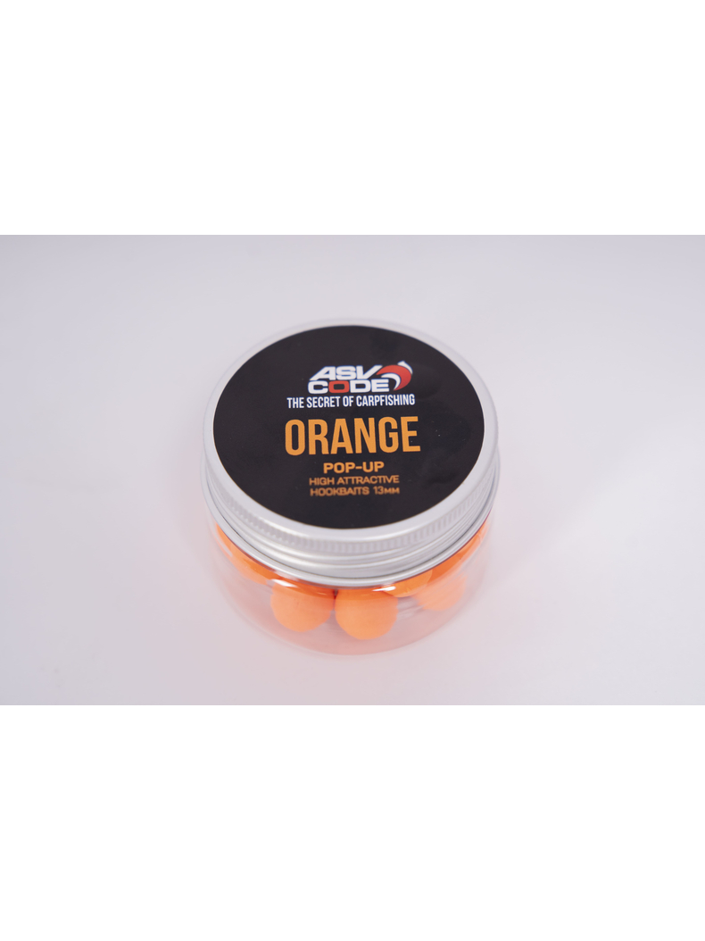 Плавающие бойлы ASV-CODE Pop-Up Orange (Мандарин), Диаметр: 13 мм, изображение 4