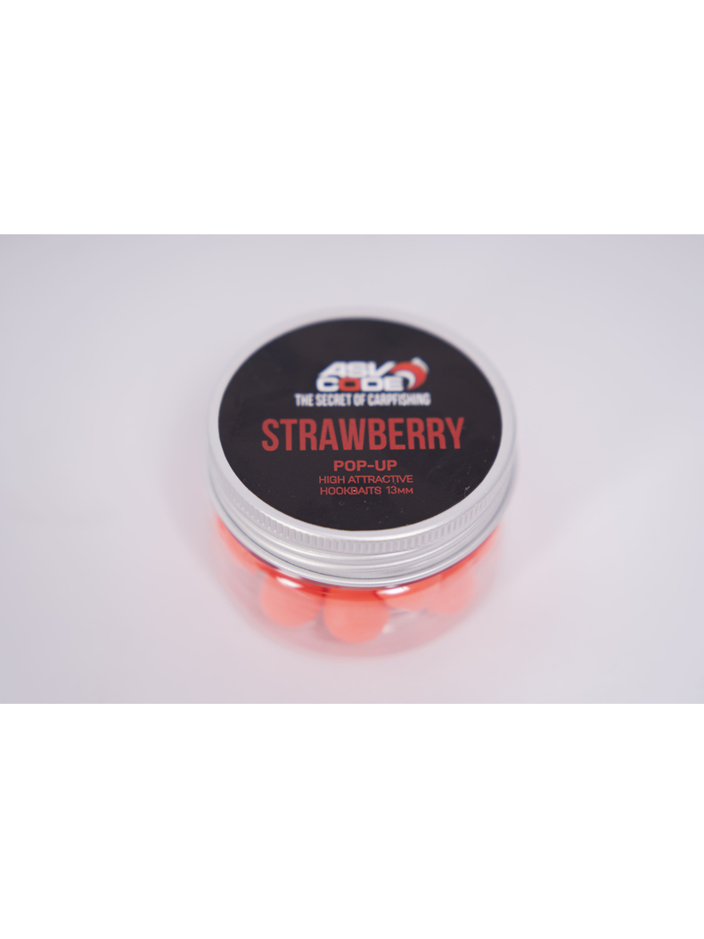 Плавающие бойлы ASV-CODE Pop-Up Strawberry (Клубника), Диаметр: 13 мм, изображение 3