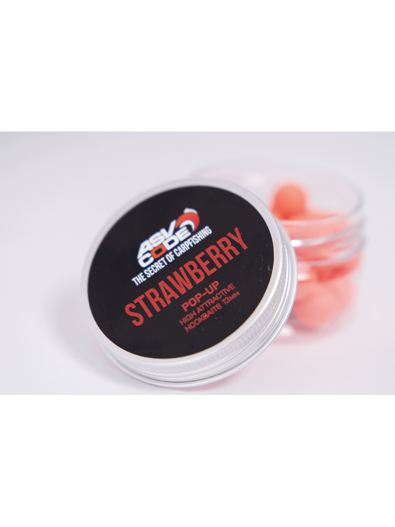 Плавающие бойлы ASV-CODE Pop-Up Strawberry (Клубника), Диаметр: 13 мм, изображение 4