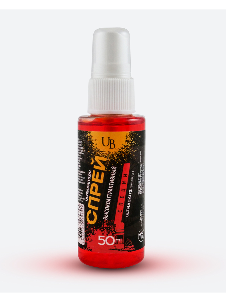 Спрей высокоаттрактивный ULTRABAITS (Специи) 50мл Спрей высокоаттрактивный ULTRABAITS (Специи) 50мл