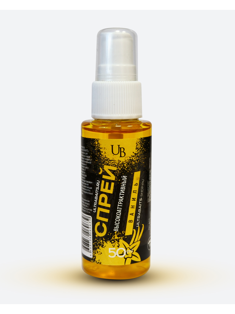 Спрей высокоаттрактивный ULTRABAITS (Ваниль) 50мл Спрей высокоаттрактивный ULTRABAITS (Ваниль) 50мл