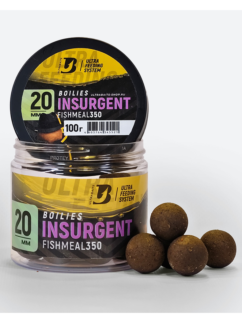 Бойлы насадочные ULTRABAITS FISHMEAL 350 Insurgent (Пряности и Специи), Диаметр: 20 мм Бойлы насадочные ULTRABAITS FISHMEAL 350 Insurgent (Пряности и Специи), Диаметр: 20 мм